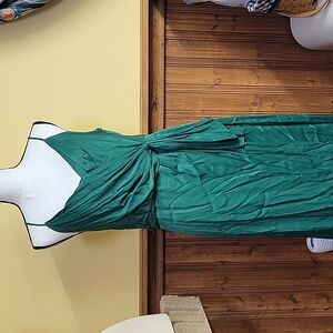Anthropologie woman green dress size 12